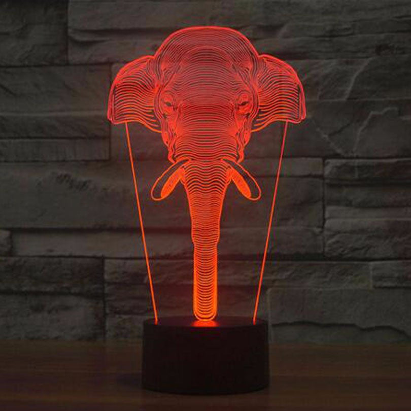 Elephant Led Night Light - Multiple Colors