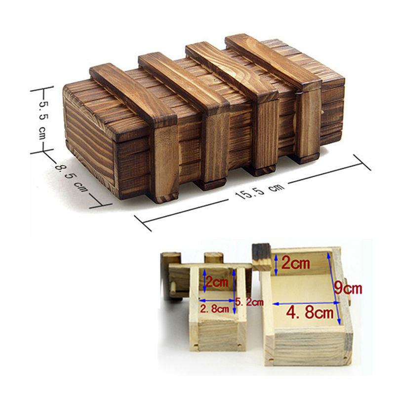 Magic Wooden Puzzle Box With Secret Drawers - Brain Teaser – Blissed Out  Geek