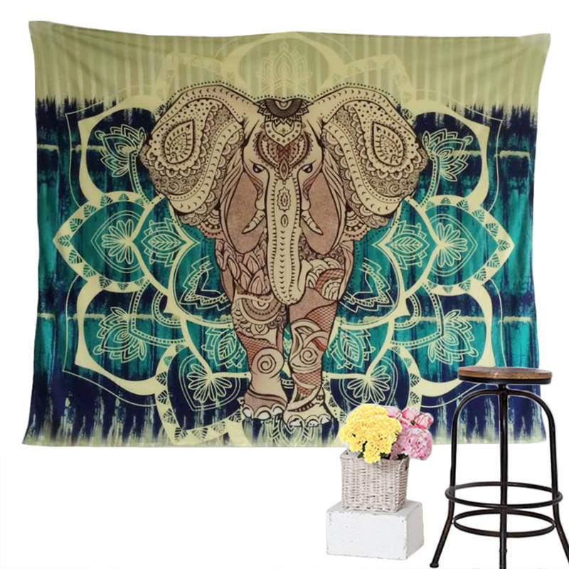 Elephant Mandala Boho Tapestry (Multiple Color Options)