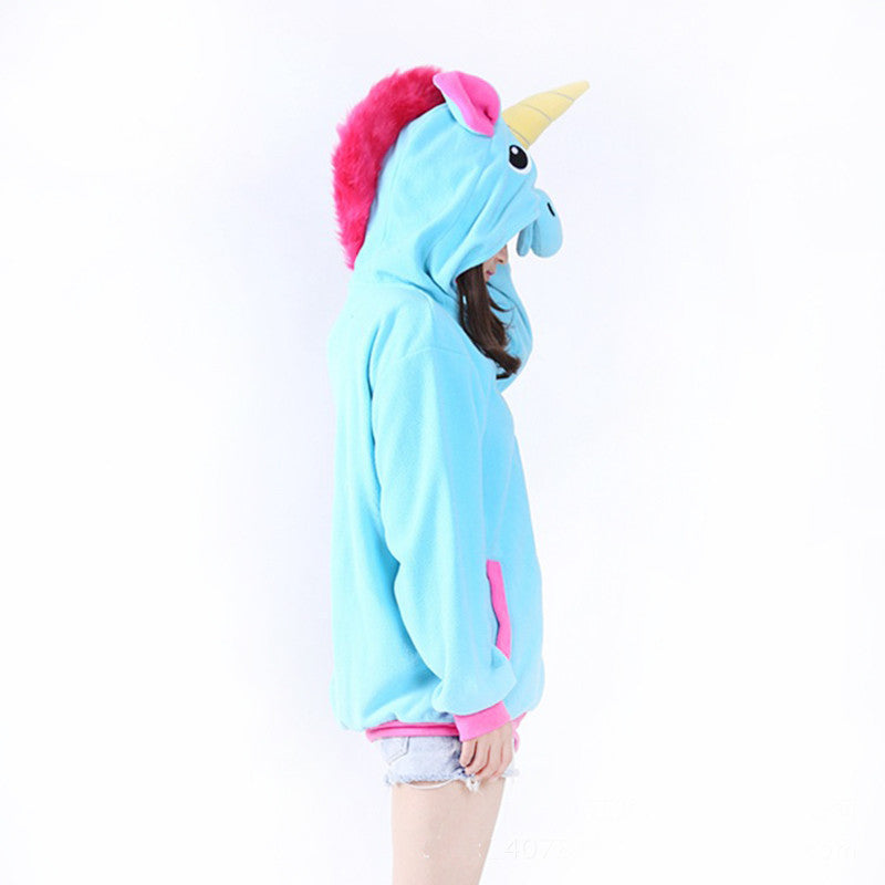 Unicorn Hoodie for Women or Girls (Available in Pink or Blue)