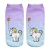 Harajuku Unicorn Ankle Socks - Women