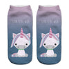 Harajuku Unicorn Ankle Socks - Women