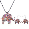 Elephant Pendant and Dangle Earrings (Set)