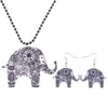 Elephant Pendant and Dangle Earrings (Set)