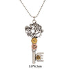 Retro Skeleton Key Steampunk Necklace