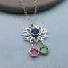 Lotus Necklace Personalized Flower Necklace