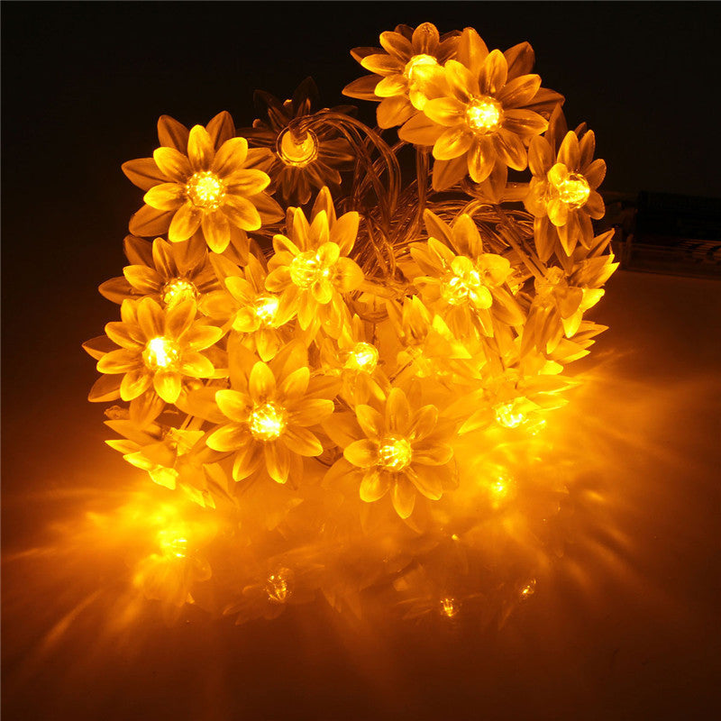 High Quality 2.5M 20 LED Lotus Flower Lamp Party Lights