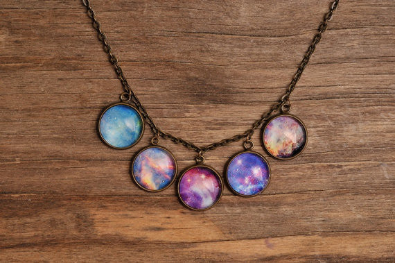 Solar system necklace