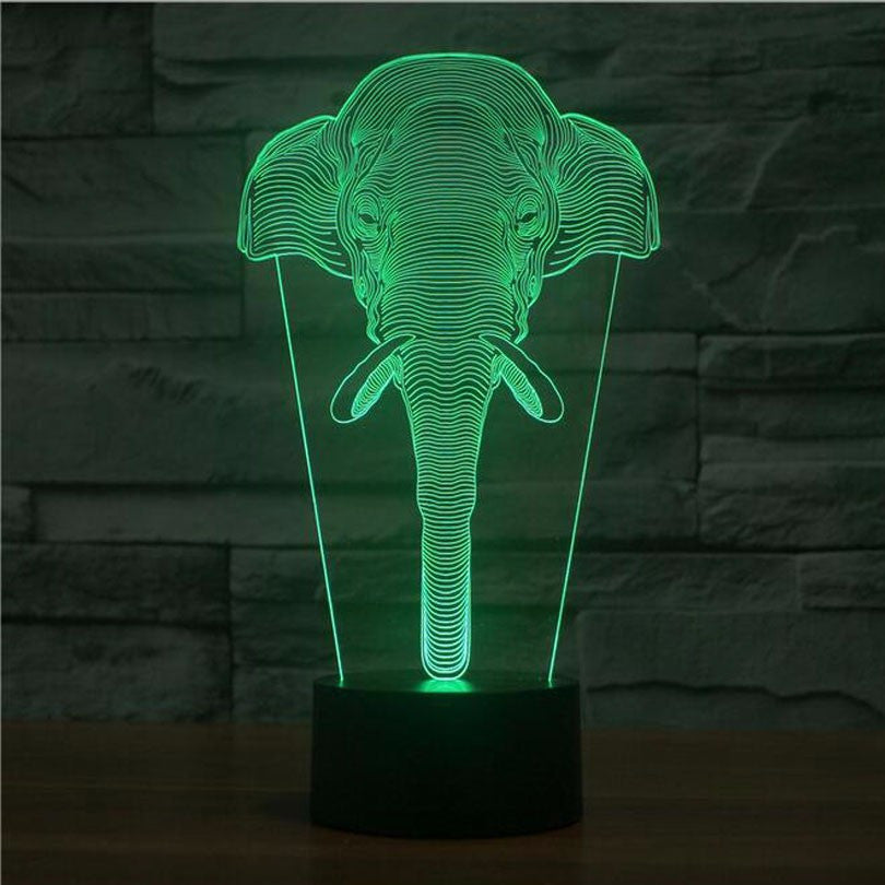 Elephant Led Night Light - Multiple Colors