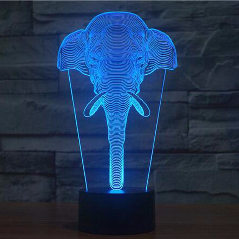 Elephant Led Night Light - Multiple Colors