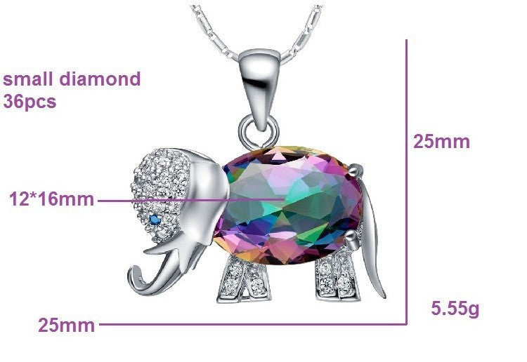 Sparkling Elephant Pendant