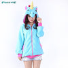 Unicorn Hoodie for Women or Girls (Available in Pink or Blue)