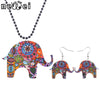 Elephant Pendant and Dangle Earrings (Set)